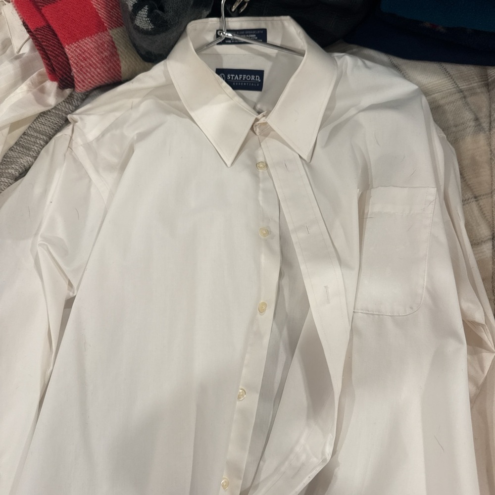 White button down top